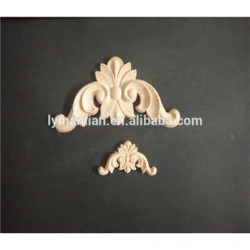 applique de sculpture sur bois coin fleur rose